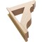 Ekena Millwork 7 1/2-in W x 26-in D x 34-in H Funston Slat Rough Cedar Woodgrain TimberThane Outlooker, Primed Tan OUTUR075X26X34FST24RCPR - alternate 4